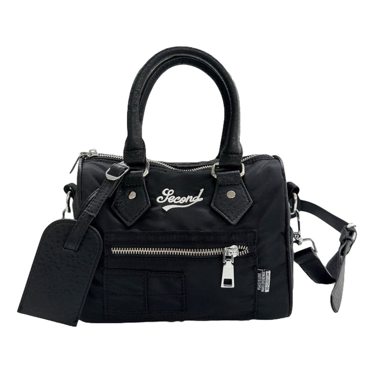 2ND CLOSET "LOVE YOURSELF" MA-1 POCKET NYLON SPEEDY BAG-BLACK