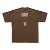 2ND CLOSET " LOVE YOURSELF" PRINTED WASHED T-SHIRT-WASHED BROWN
