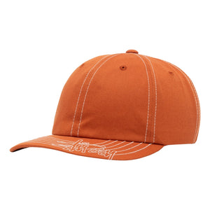 STUSSY LOW PRO BASIC STITCH STRAPBACK-ORANGE