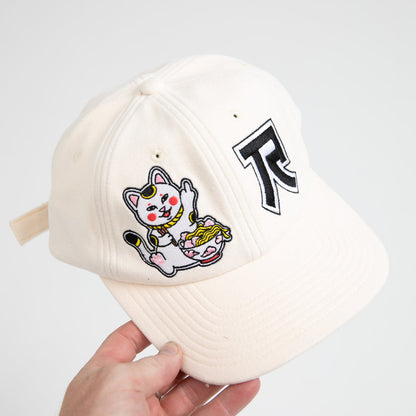 RIPNDIP LUCKY NERM WOOL STRAPBACK-CREAM