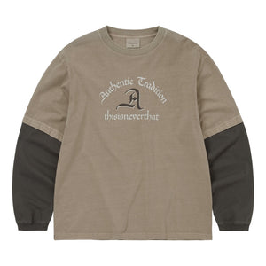 THIS IS NEVER THAT LAYERED L/S TEE-DESERT GREY