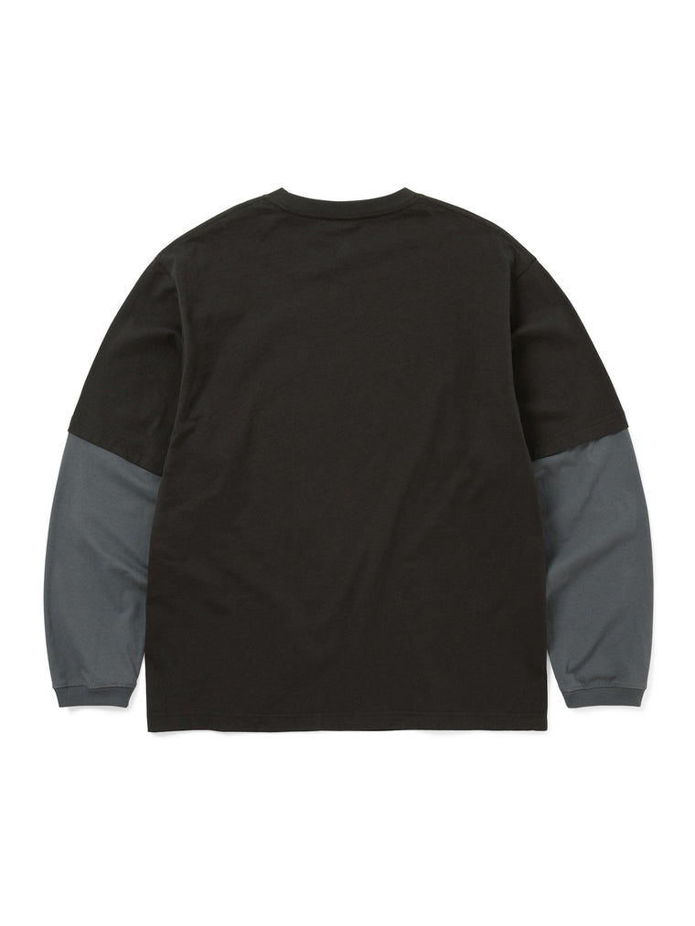 THIS IS NEVER THAT LAYERED L/S TEE-OFF BLACK