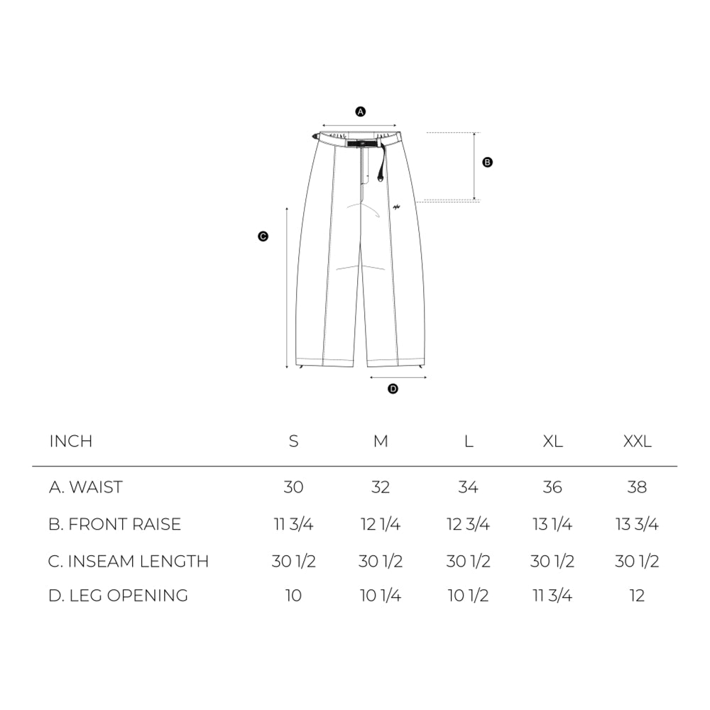 NINE POINT NINE LIGHT CURVE MESH PANTS-BLACK