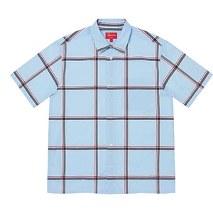 SUPREME LIGHTWEIGHT PLAID SSSHIRT-BLUE