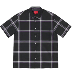 SUPREME LIGHTWEIGHT PLAID SSSHIRT-BLACK