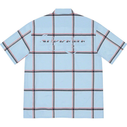 SUPREME LIGHTWEIGHT PLAID SSSHIRT-BLUE