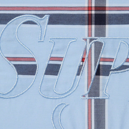 SUPREME LIGHTWEIGHT PLAID SSSHIRT-BLUE