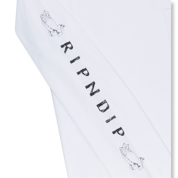 RIPNDIP LORD NERMAL POCKET L/S-WHITE