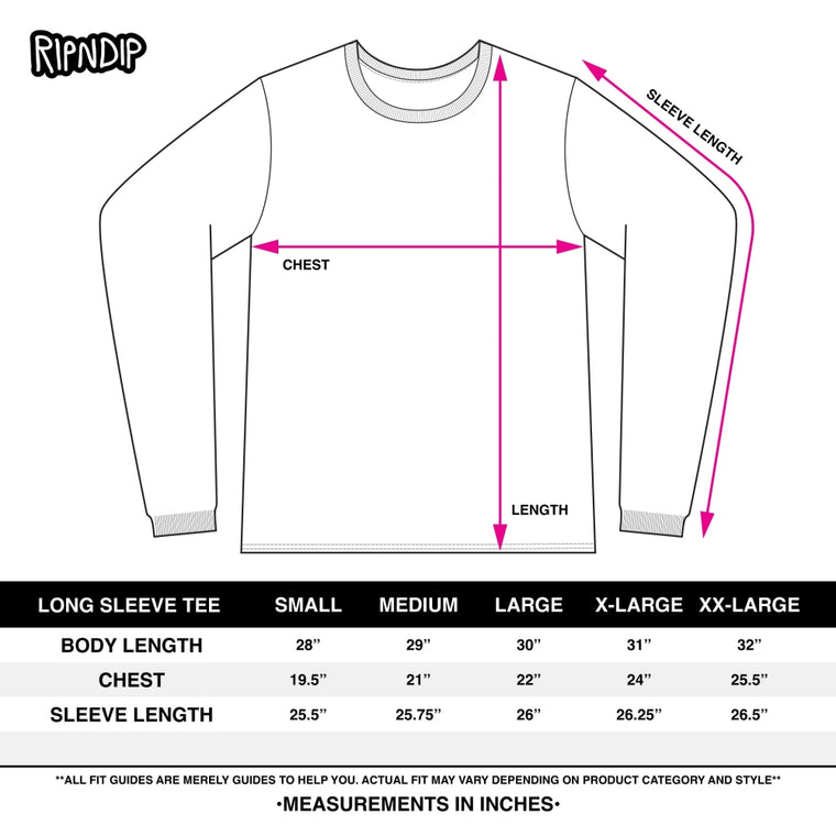 RIPNDIP LORD NERMAL L/S POCKET TEE-BLACK