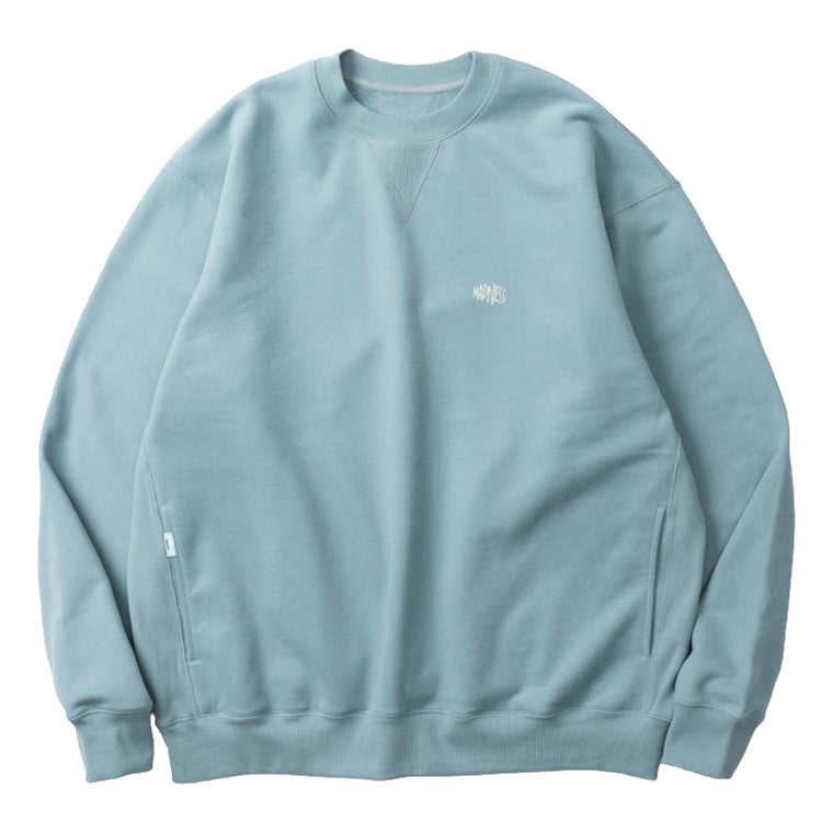 MADNESS MIL-TYPE CREW SWEATER-DUSTY BLUE