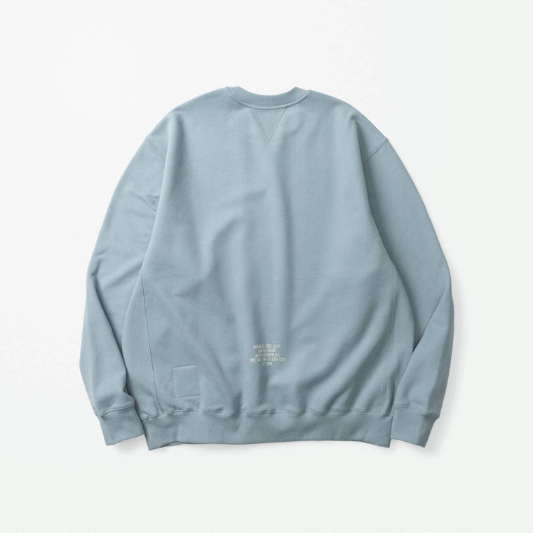 MADNESS MIL-TYPE CREW SWEATER-DUSTY BLUE