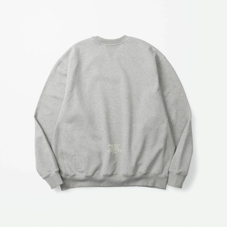 MADNESS MIL-TYPE CREW SWEATER-HEATHER GREY