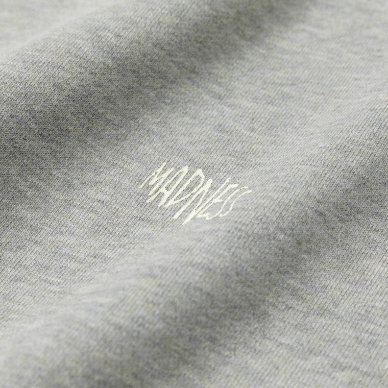 MADNESS MIL-TYPE CREW SWEATER-HEATHER GREY