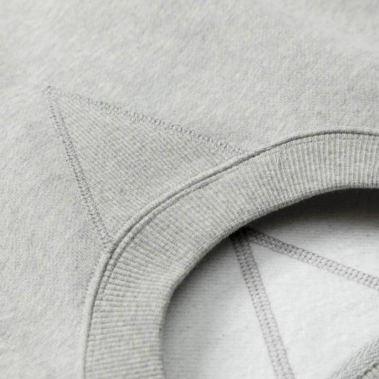 MADNESS MIL-TYPE CREW SWEATER-HEATHER GREY