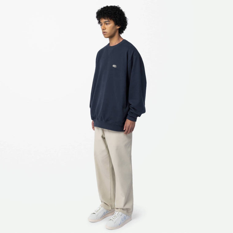MADNESS MIL-TYPE CREW SWEATER-NAVY