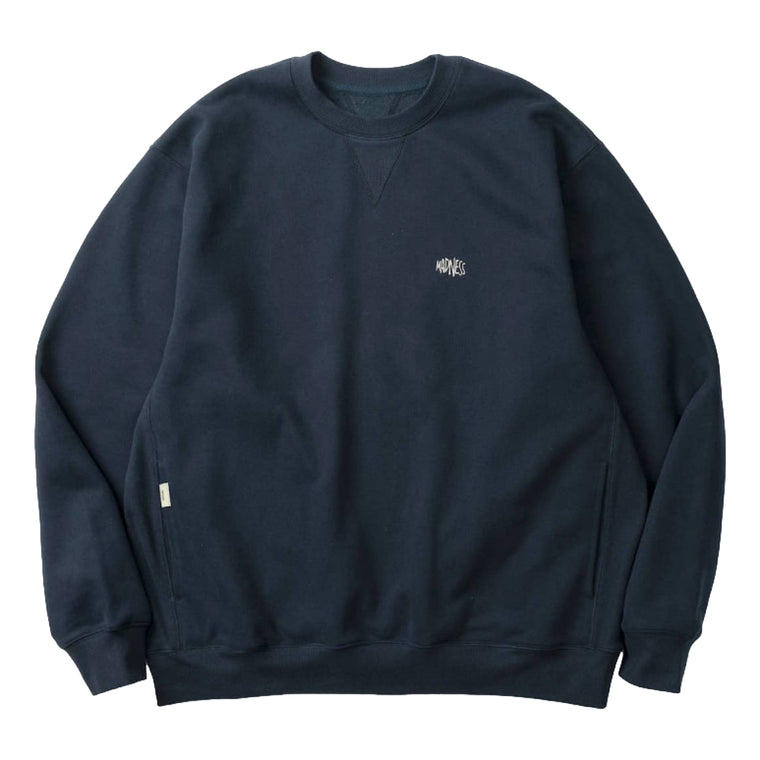 MADNESS MIL-TYPE CREW SWEATER-NAVY