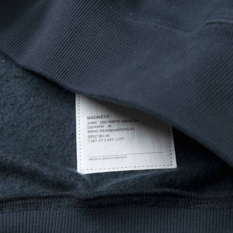 MADNESS MIL-TYPE CREW SWEATER-NAVY