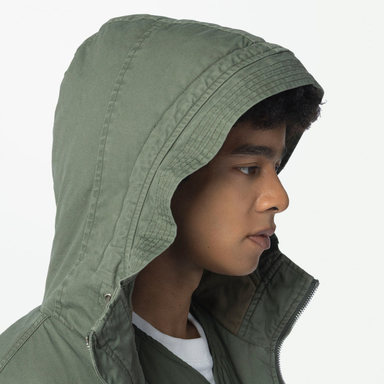 MADNESS MIL-TYPE MOD M51 FIELD COAT-ARMY GREEN