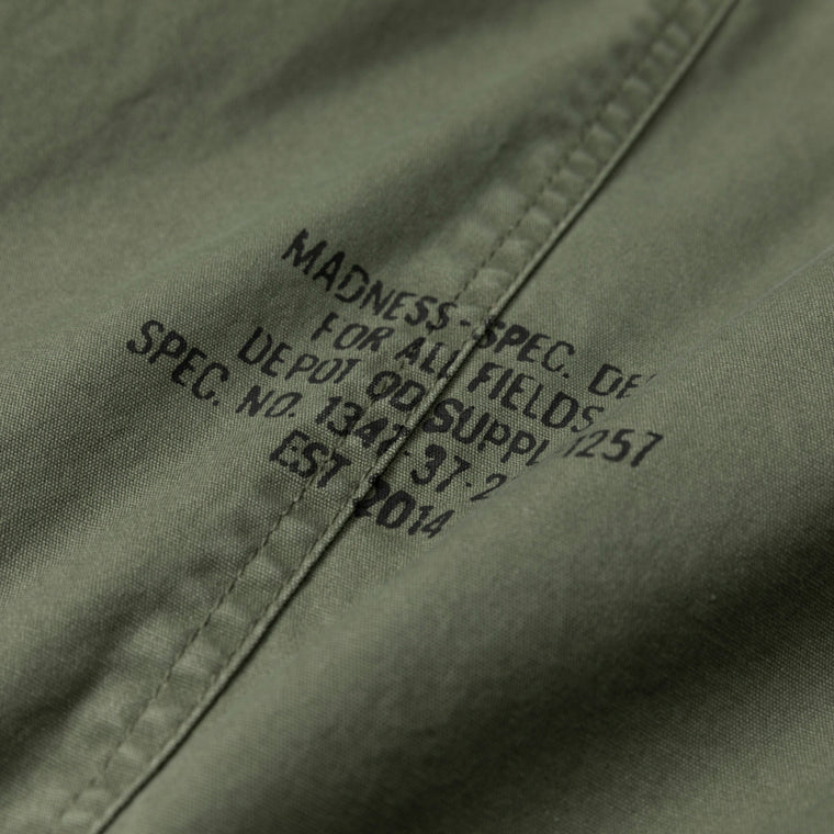 MADNESS MIL-TYPE MOD M51 FIELD COAT-ARMY GREEN