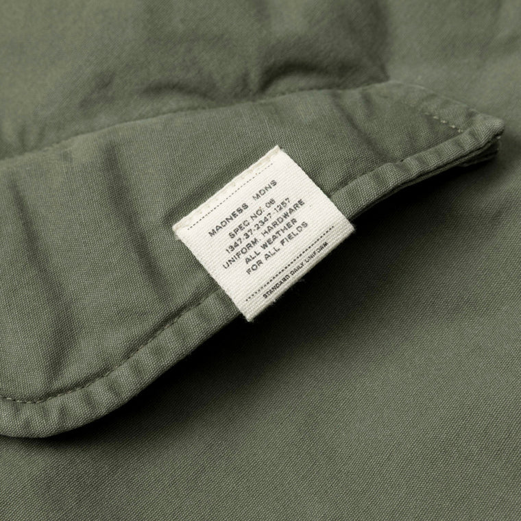 MADNESS MIL-TYPE MOD M51 FIELD COAT-ARMY GREEN