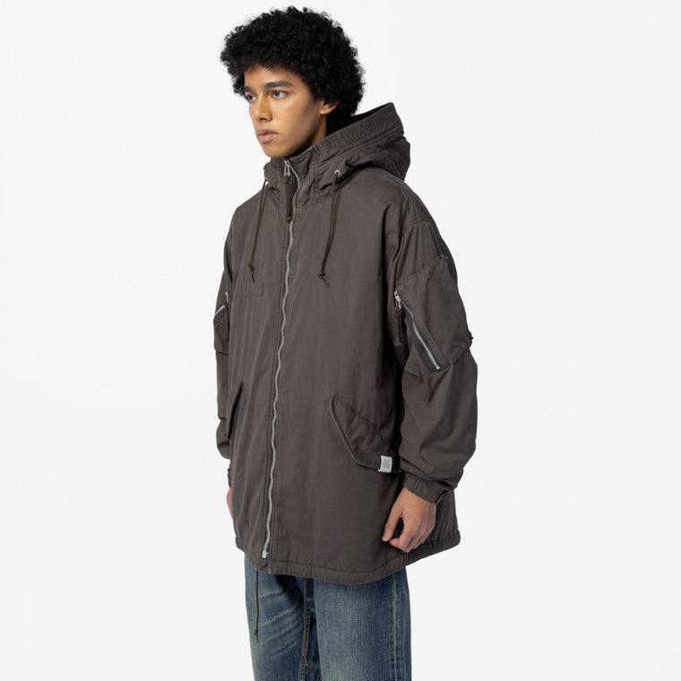 MADNESS MIL-TYPE MOD M51 FIELD COAT-SULFUR BLACK