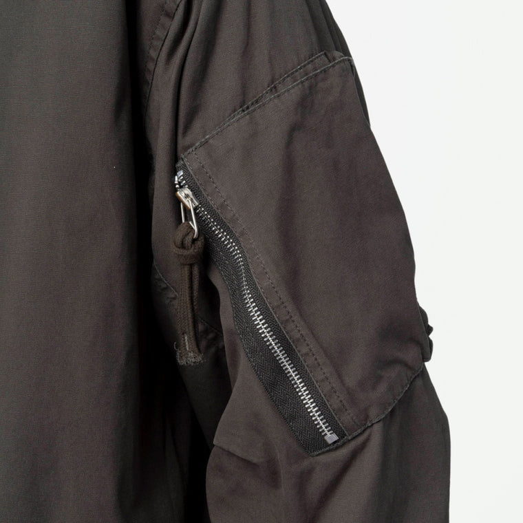 MADNESS MIL-TYPE MOD M51 FIELD COAT-SULFUR BLACK