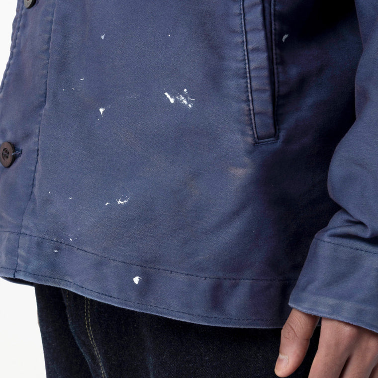 MADNESS MOD A2 DECK JACKET (MOLESKIN) (MADE IN JAPAN)-BLUE IRIS