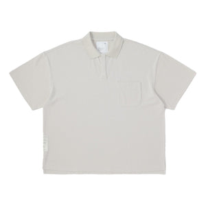 MADNESS OVERSIZE ESSENTIAL PIQUE POLO-CREAM