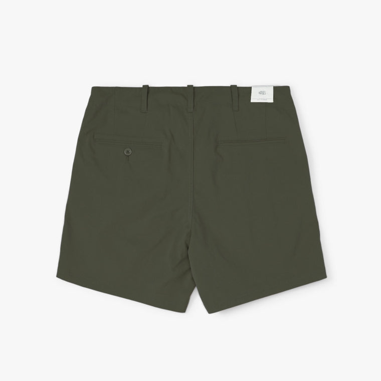 MADNESS POLYESTER CHINO SHORTS-OLIVE