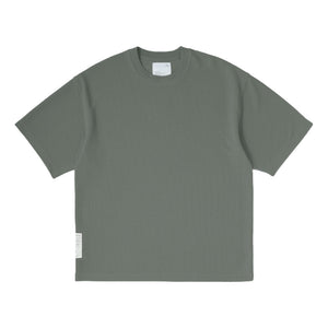 MADNESS POLY KNITTED TEE (FABRIC BY JAPAN)-ARMY GREEN