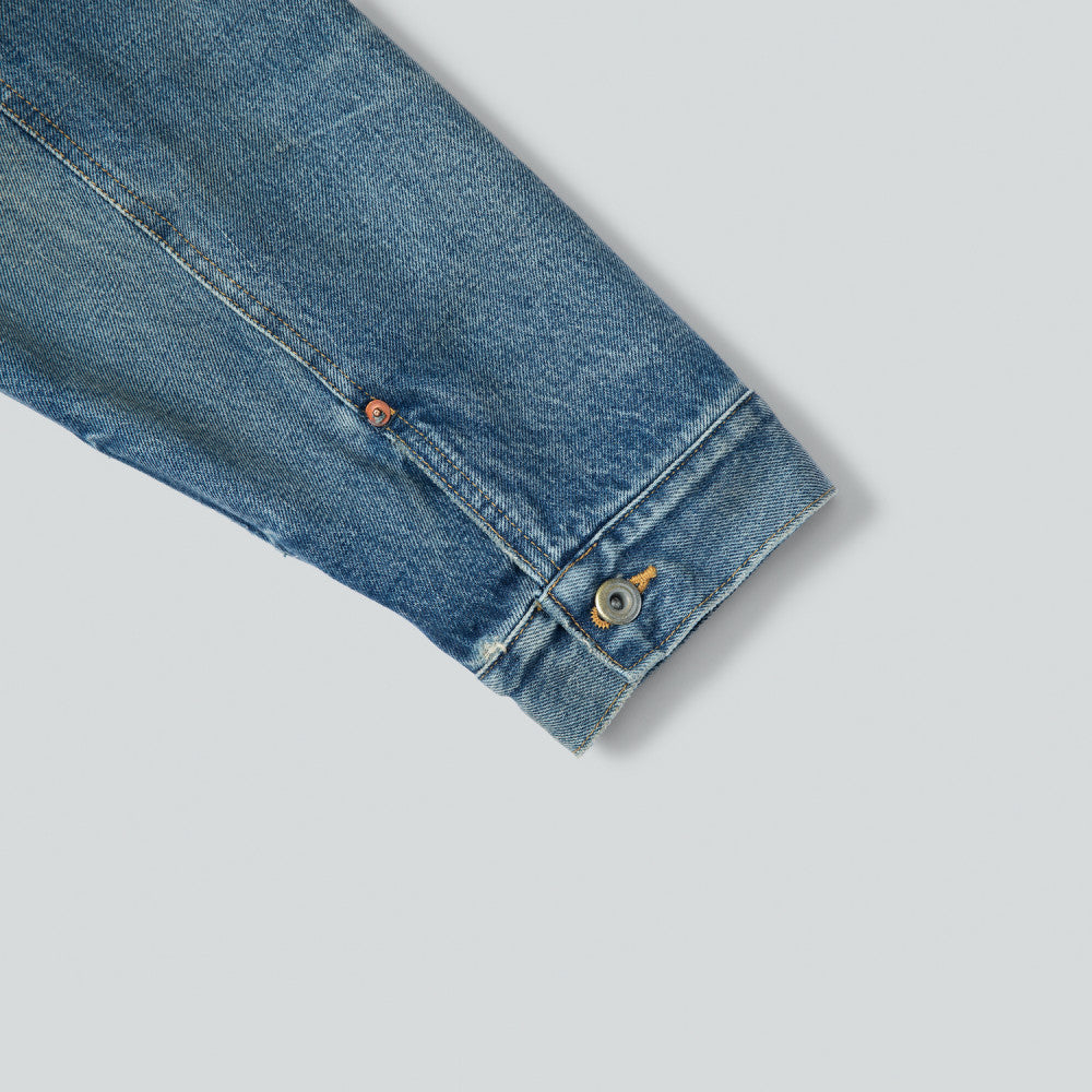 MADNESS MADNESS QUILTED DENIM JACKET-INDIGO