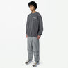 MADNESS VERSATILE FADED CREW SWEATER-RAPHITE