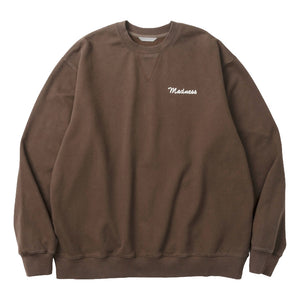 MADNESS VERSATILE FADED CREW SWEATER-WALNUT