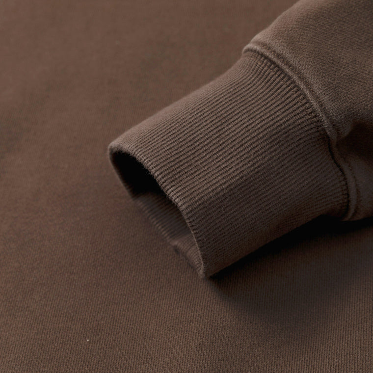 MADNESS VERSATILE FADED CREW SWEATER-WALNUT