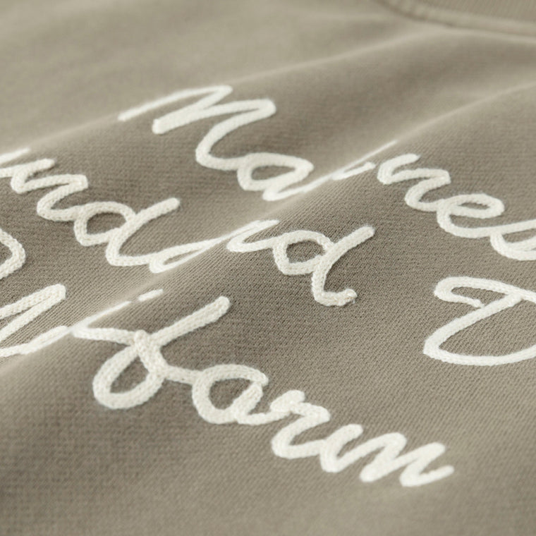 MADNESS VERSATILE FADED CREW SWEATER-DUSTY OLIVE