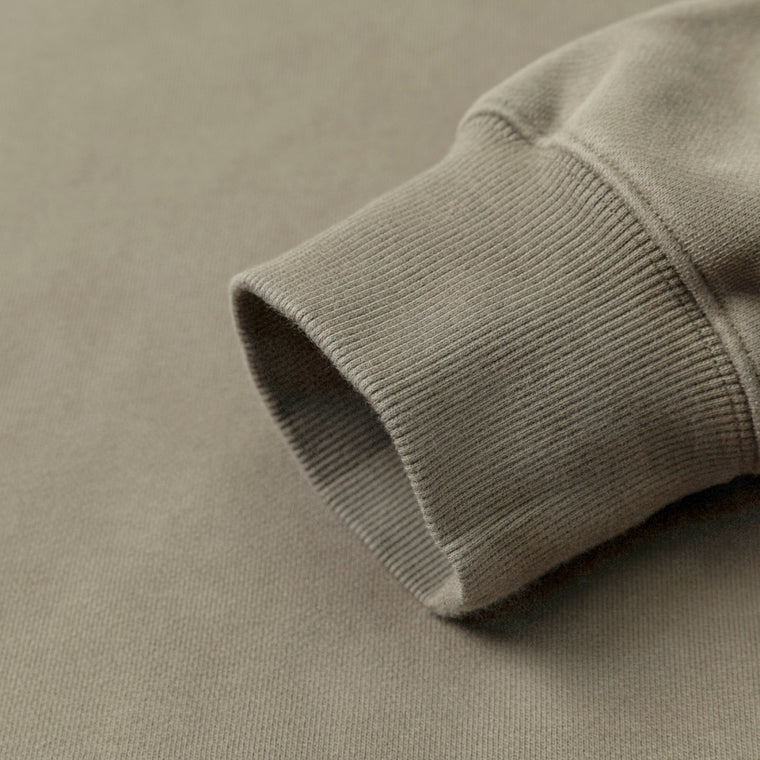 MADNESS VERSATILE FADED CREW SWEATER-DUSTY OLIVE