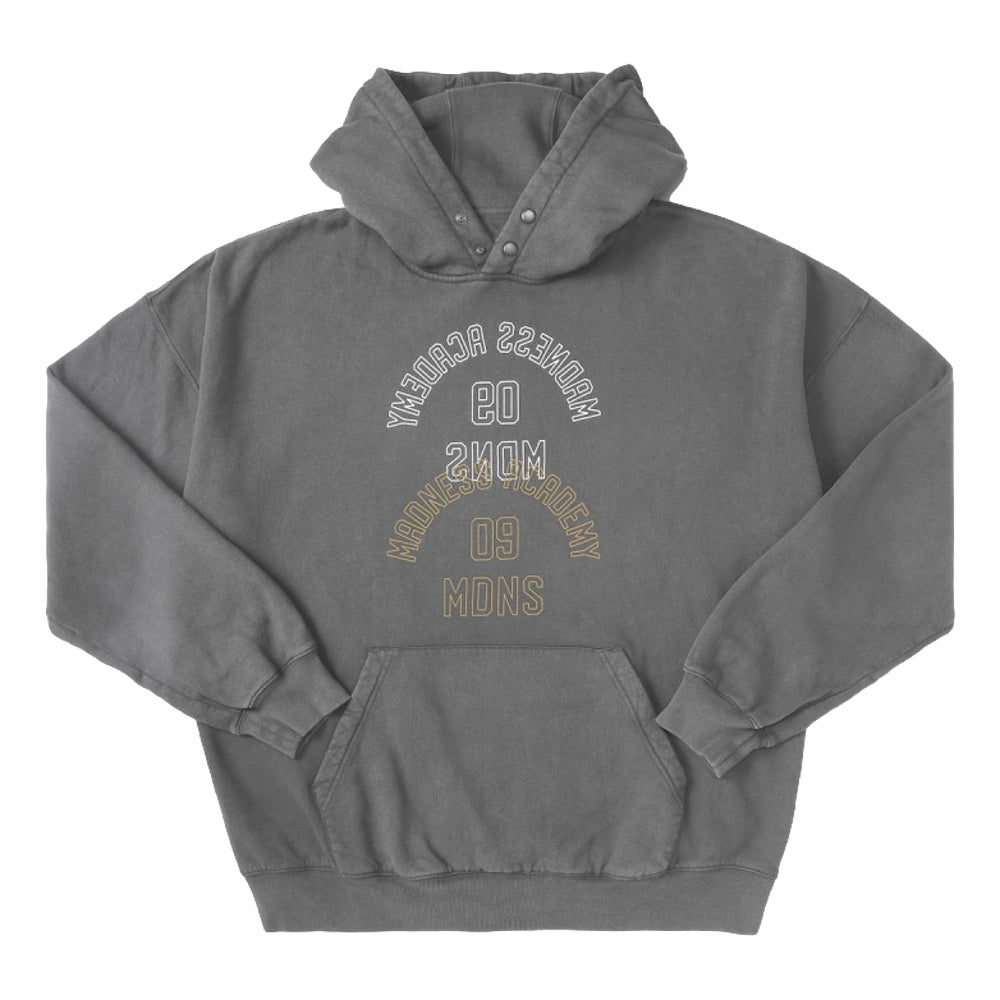 MADNESS MADNESS WASHED HOODIE-DARK GREY