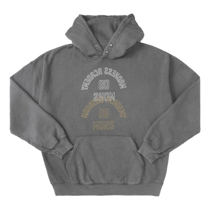MADNESS MADNESS WASHED HOODIE-DARK GREY