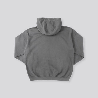 MADNESS MADNESS WASHED HOODIE-DARK GREY