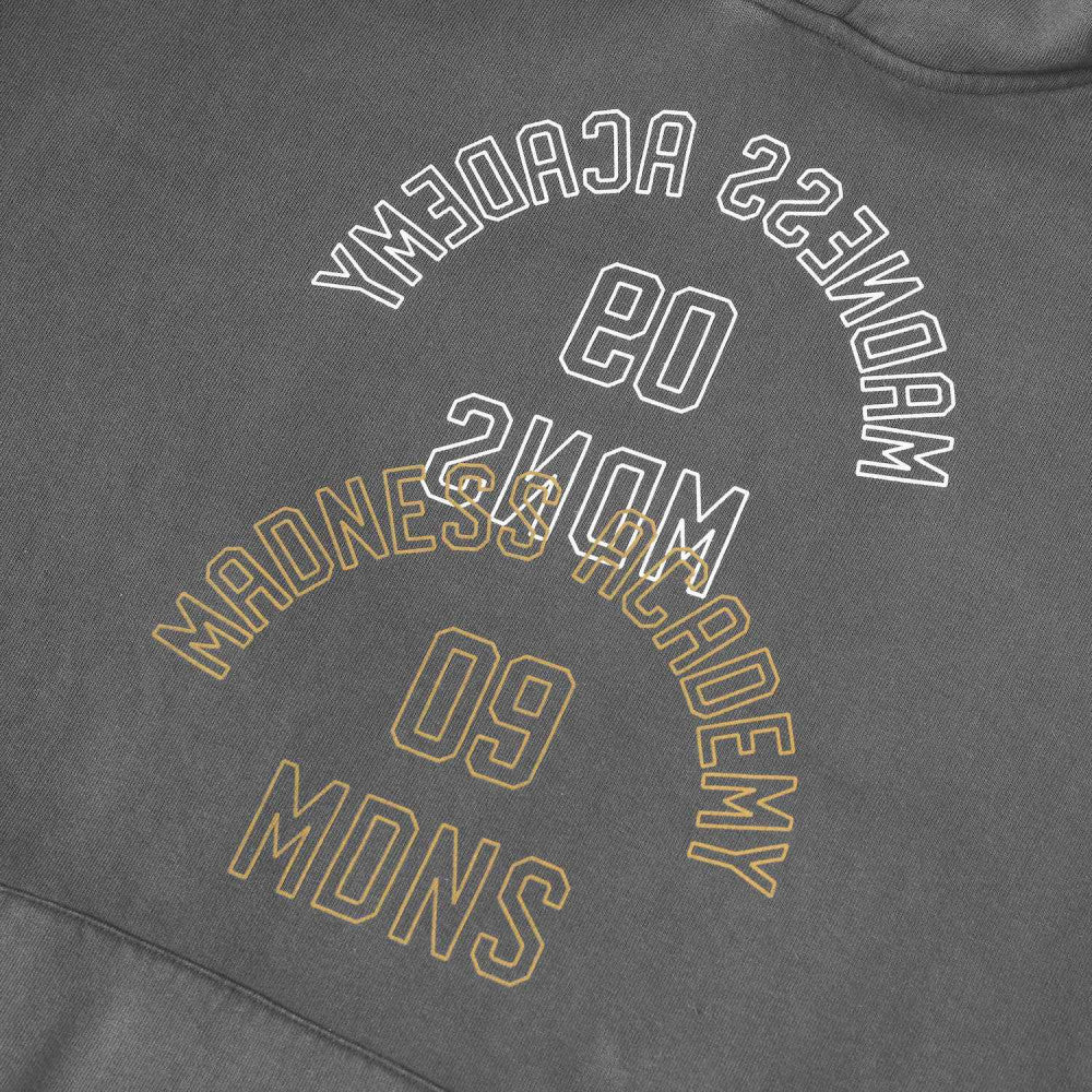 MADNESS MADNESS WASHED HOODIE-DARK GREY