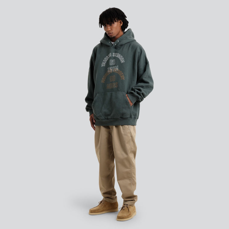 MADNESS MADNESS WASHED HOODIE-GREEN