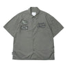 MADNESS MADRIDER FABRIC PATCHED RACING SHIRT-GREY