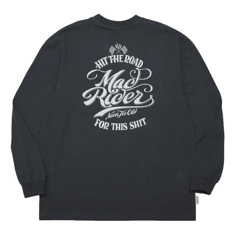 MADNESS MADRIDER MR-01 PRINT LS TEE-BLACK