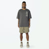MADNESS MADRIDER PRINT TEE-CHARCOAL
