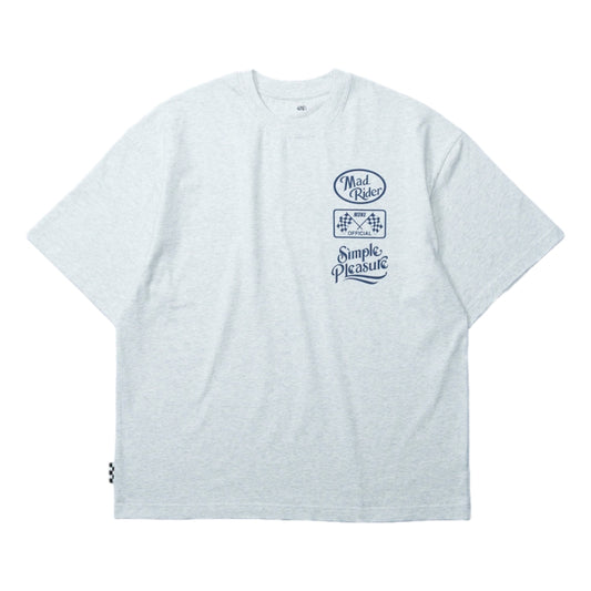 MADNESS MADRIDER PRINT TEE-HEATHER GREY
