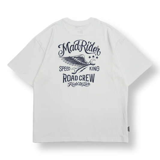 MADNESS MADRIDER PRINT TEE-WHITE