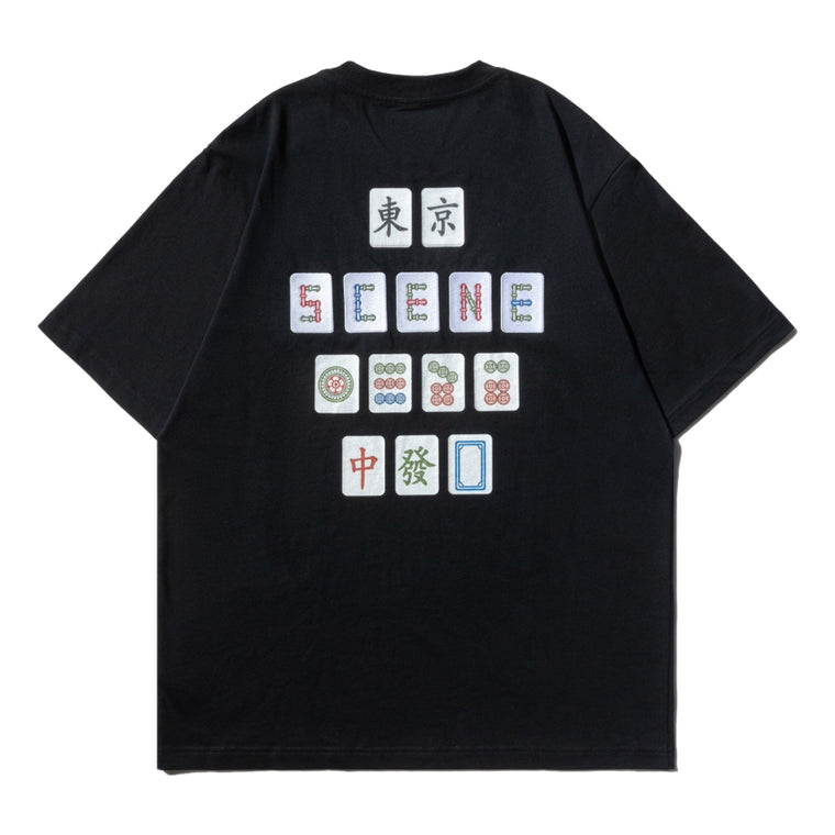 SCENE BY ICE FIRE MAHJONG TEE-BLACK