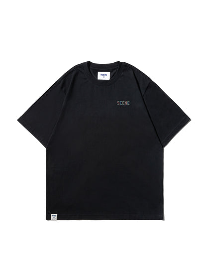 SCENE BY ICE FIRE MAHJONG TEE-BLACK