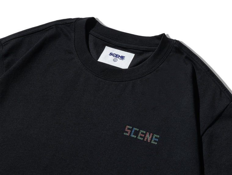 SCENE BY ICE FIRE MAHJONG TEE-BLACK