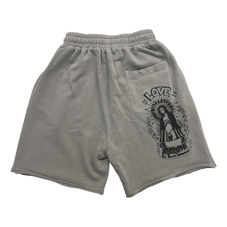 2ND CLOSET MARIA PRINTED SWEAT SHORTS-GREY